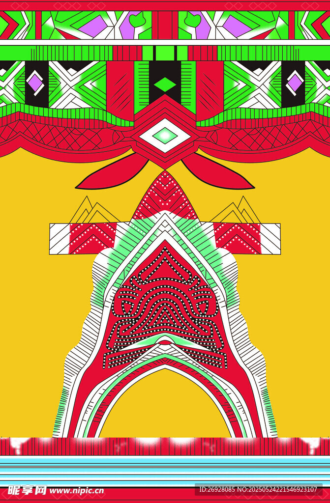 民族風(fēng)幾何圖案裝飾元素