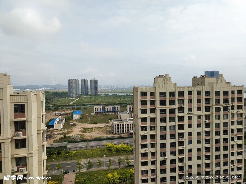 高層視角下的城市建筑群