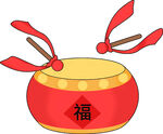 喜慶福字鼓