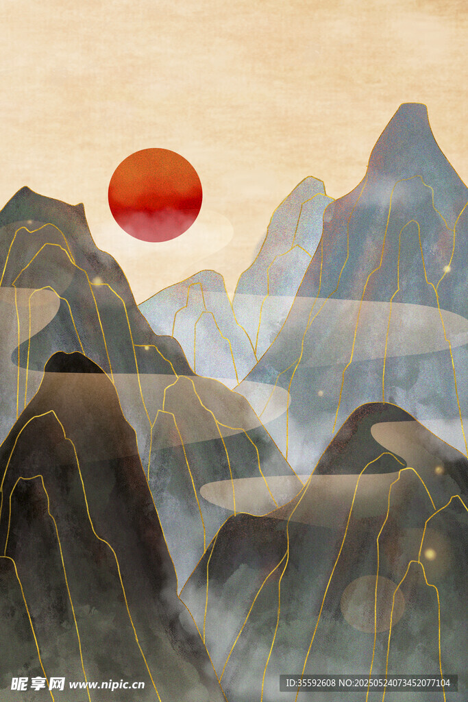 古風(fēng)山水背景