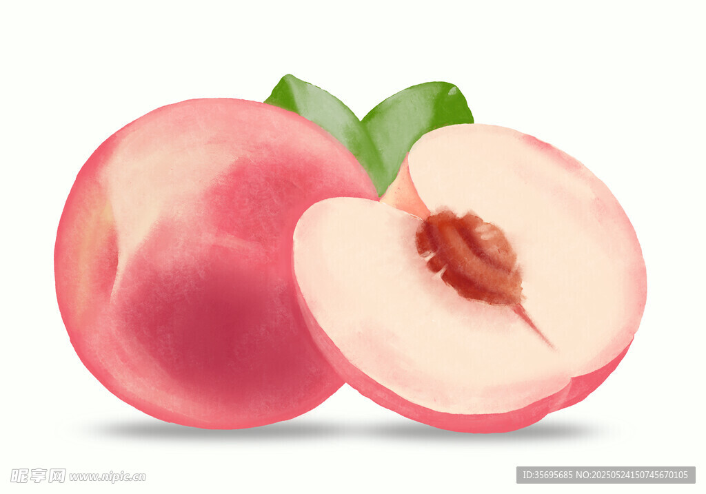 手繪水蜜桃