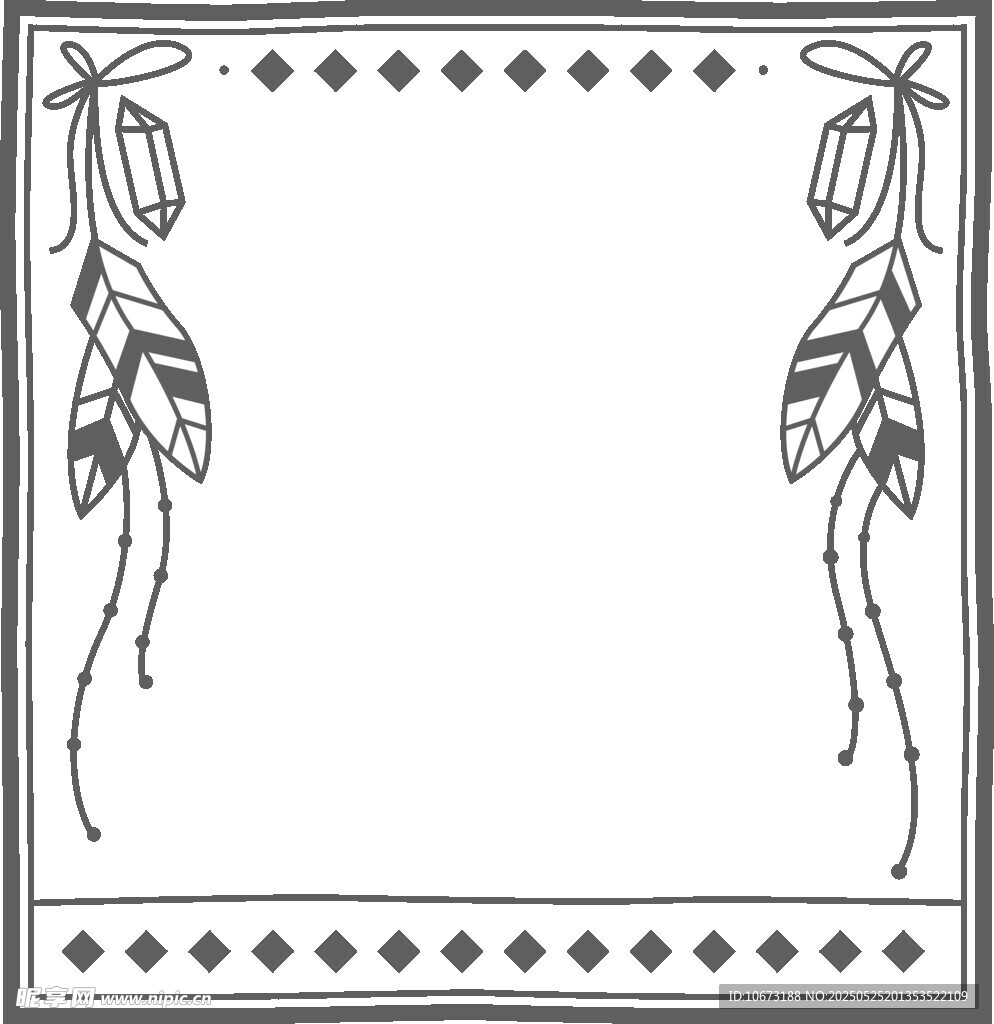 復(fù)古邊框裝飾圖案設(shè)計(jì)