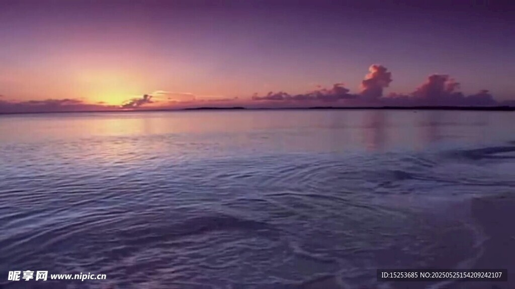 海邊日落美景