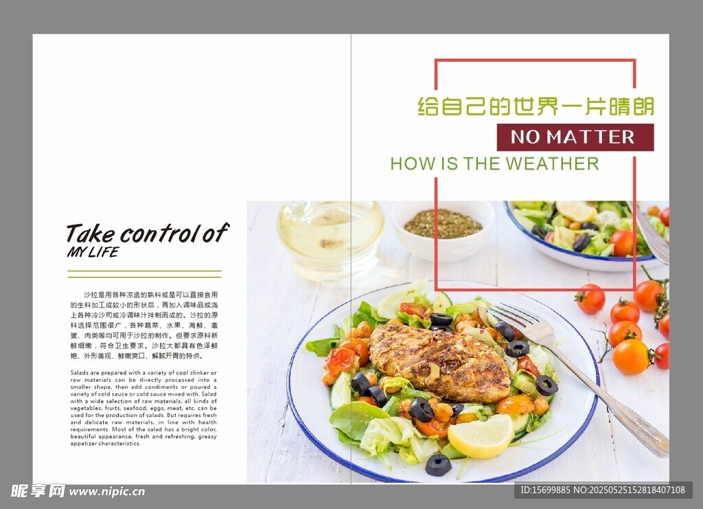 美味蔬菜沙拉食譜展示