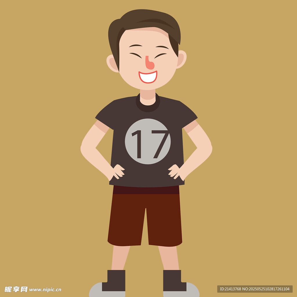 穿17號衣的搞怪男孩