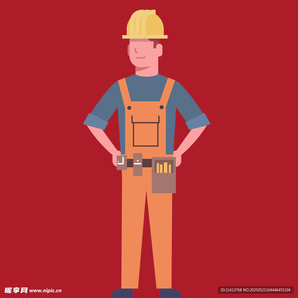 建筑工人形象展示