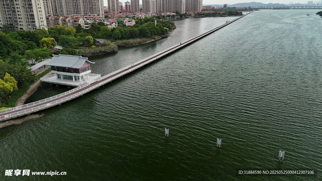 河畔城市風光