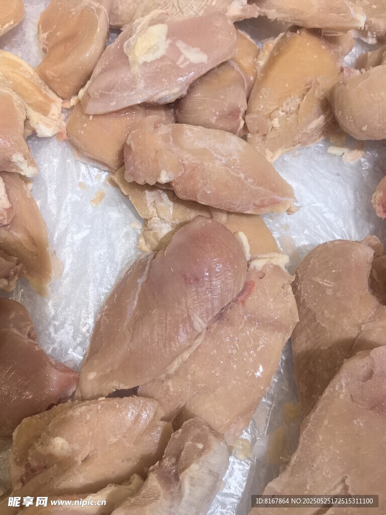 冷凍雞肝特寫