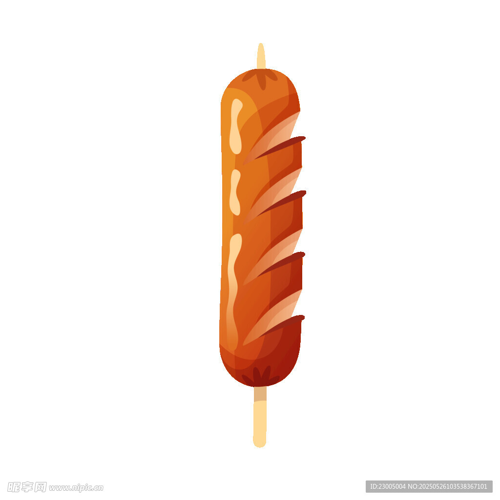 美味烤腸插畫