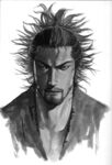 狂放男子素描頭像