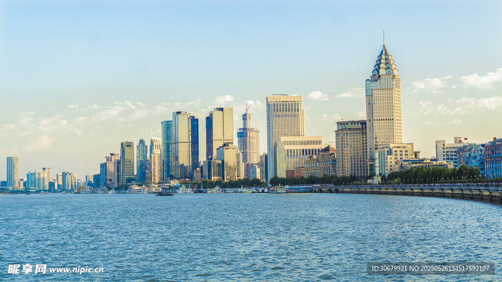 紐約城市濱水天際線景觀