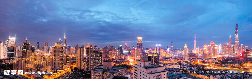 上海城市璀璨夜景