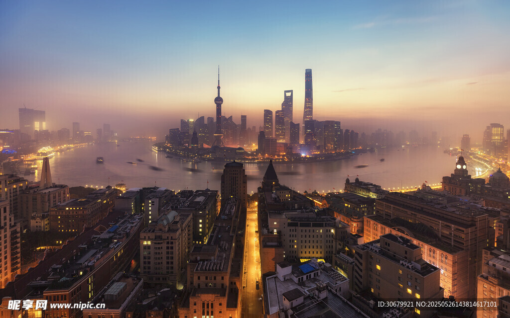 上海城市天際線迷人景觀