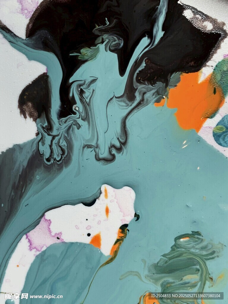 抽象奇幻動物畫作