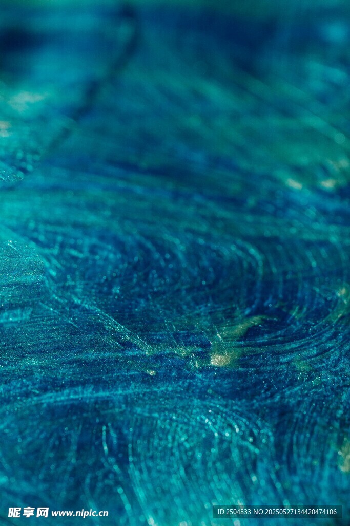 夢幻藍綠色紋理纖維世界