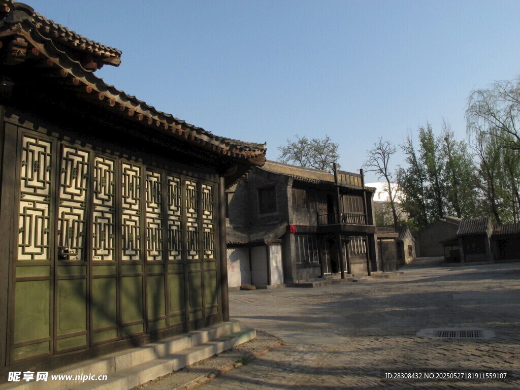 古雅中式建筑庭院景致