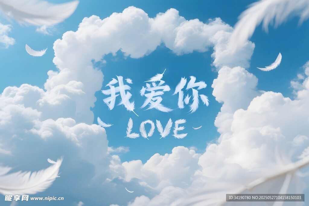 婚慶藍天白云背景