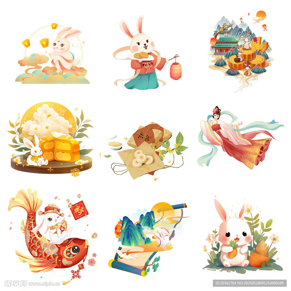 兔年元素插畫集