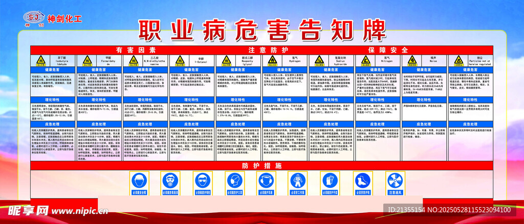 職業病危害告知牌