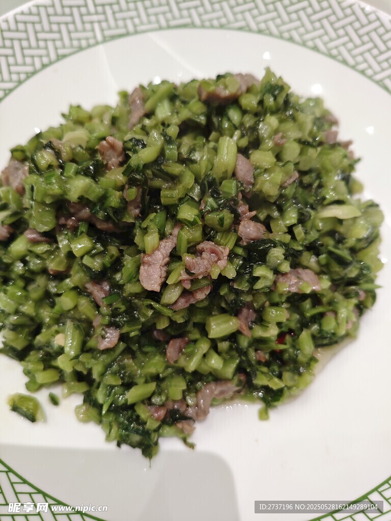 雪菜炒肉絲