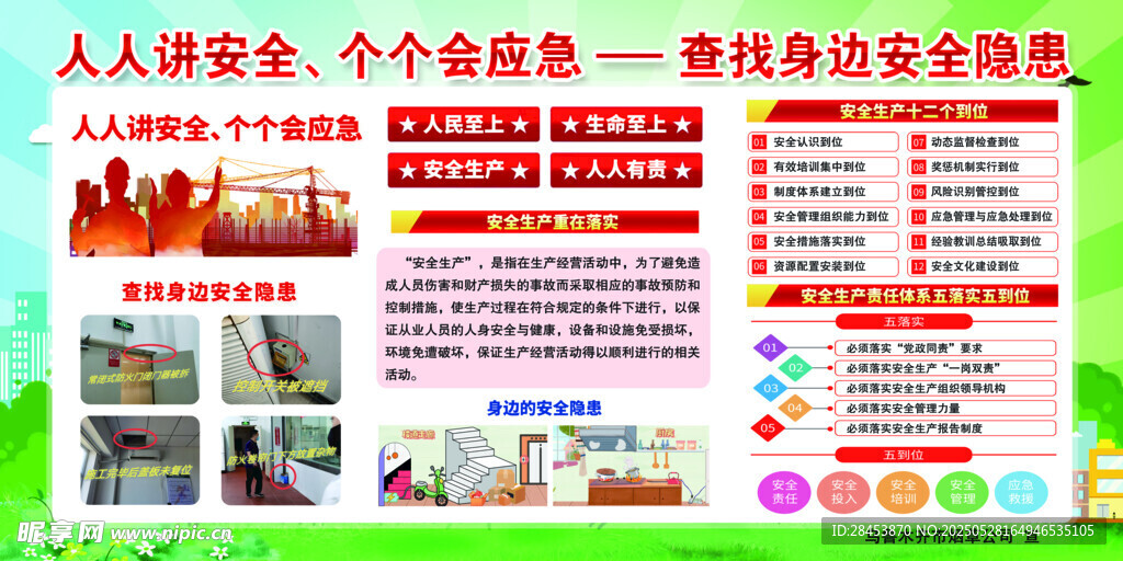 2025年安全生產(chǎn)月展板