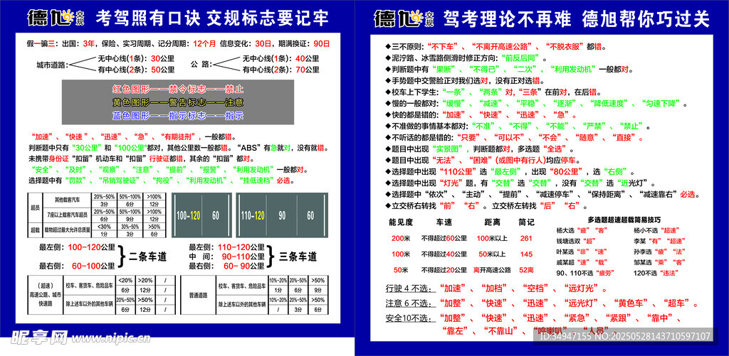 駕校口訣理論