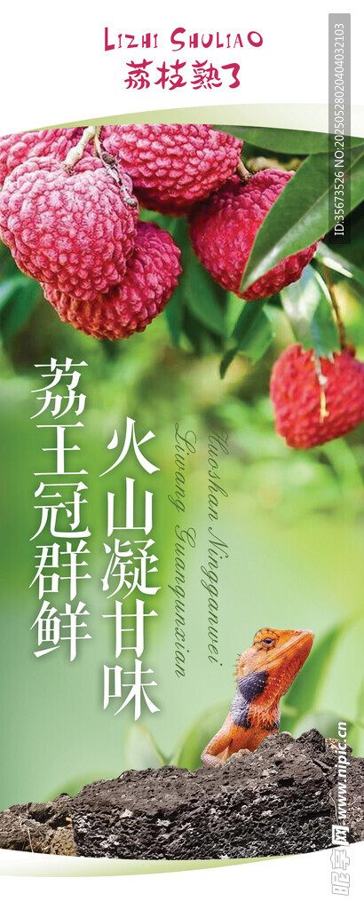 荔枝易拉寶