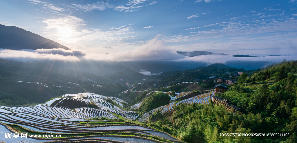 壯美梯田與山間美景