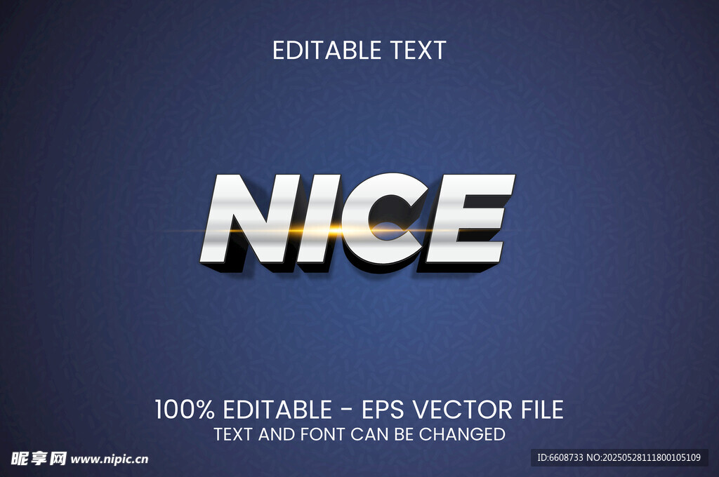 簡潔NICE文字矢量素材