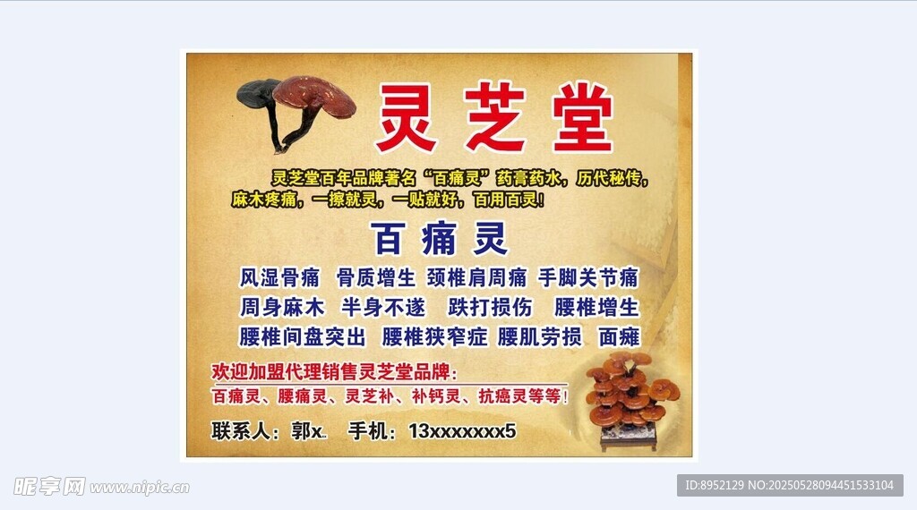 靈芝 不干膠 中醫 草藥