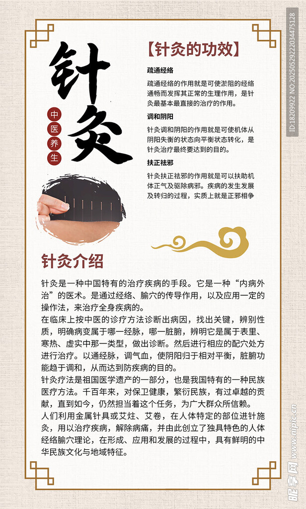 中醫針灸介紹海報