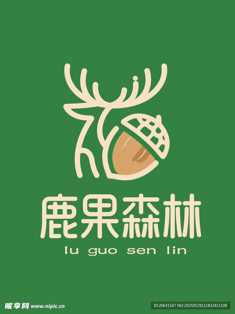 鹿元素logo圖案