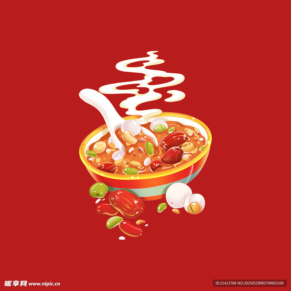美味熱辣火鍋插畫