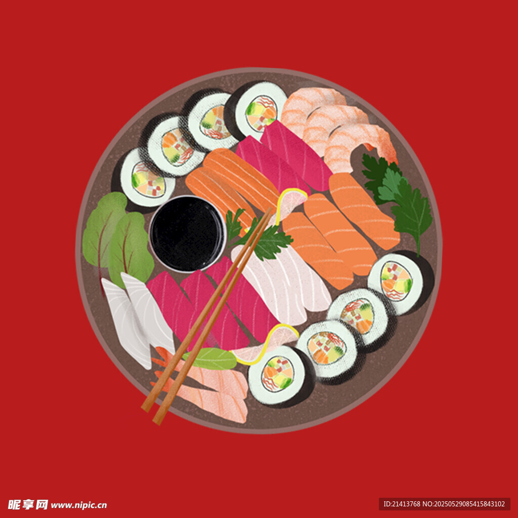 豐盛日式壽司拼盤