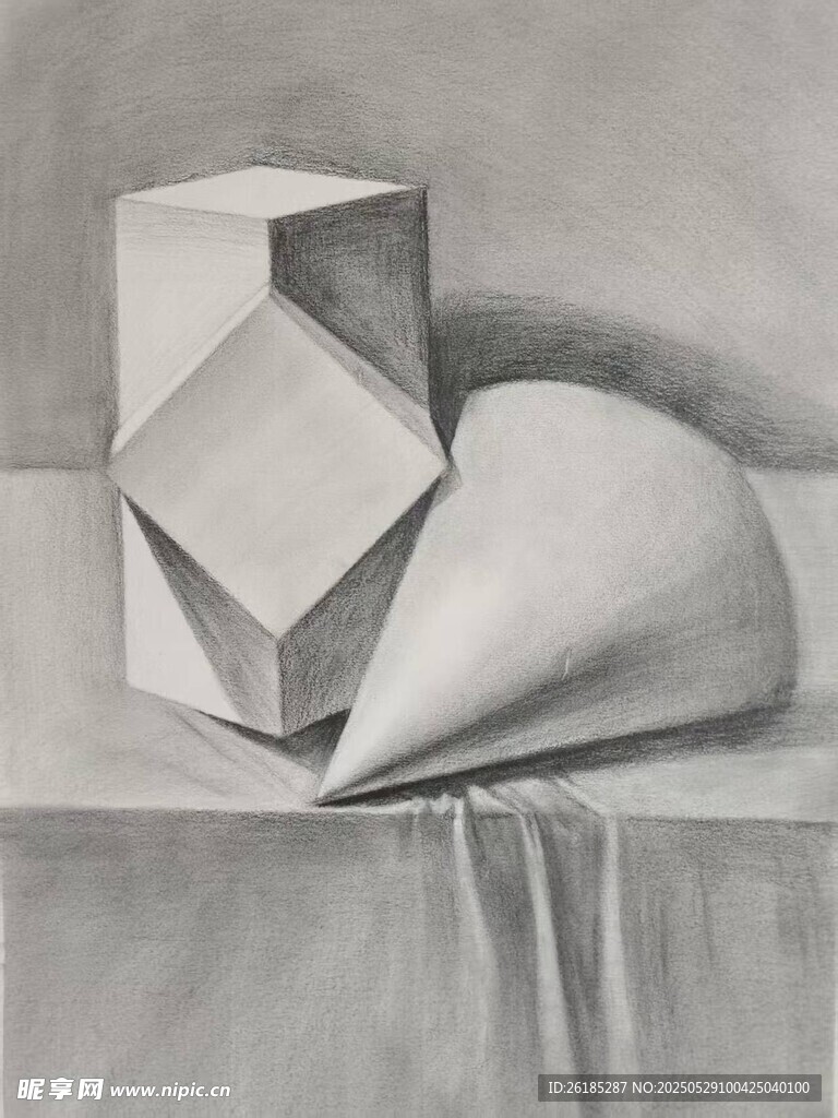 素描石膏體
