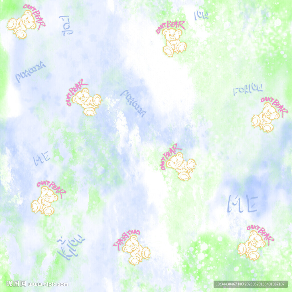 夢幻卡通圖案背景