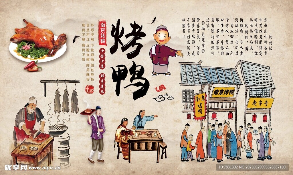 南京烤鴨 民俗  烤鴨制作