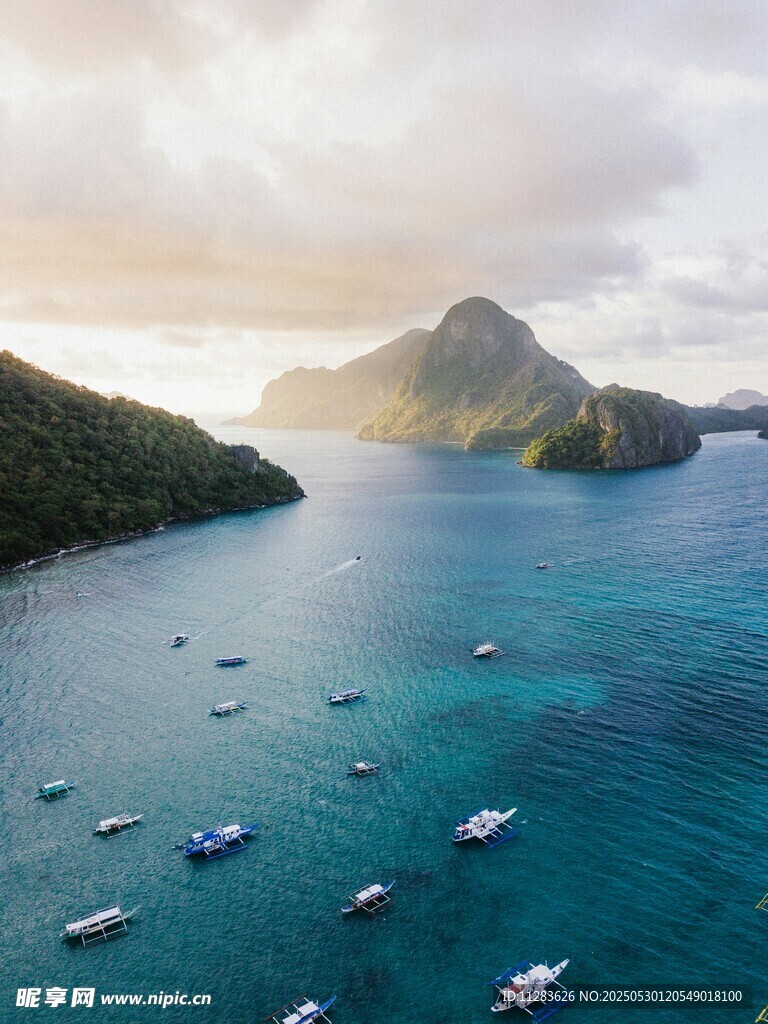 美麗海島海域船只景觀