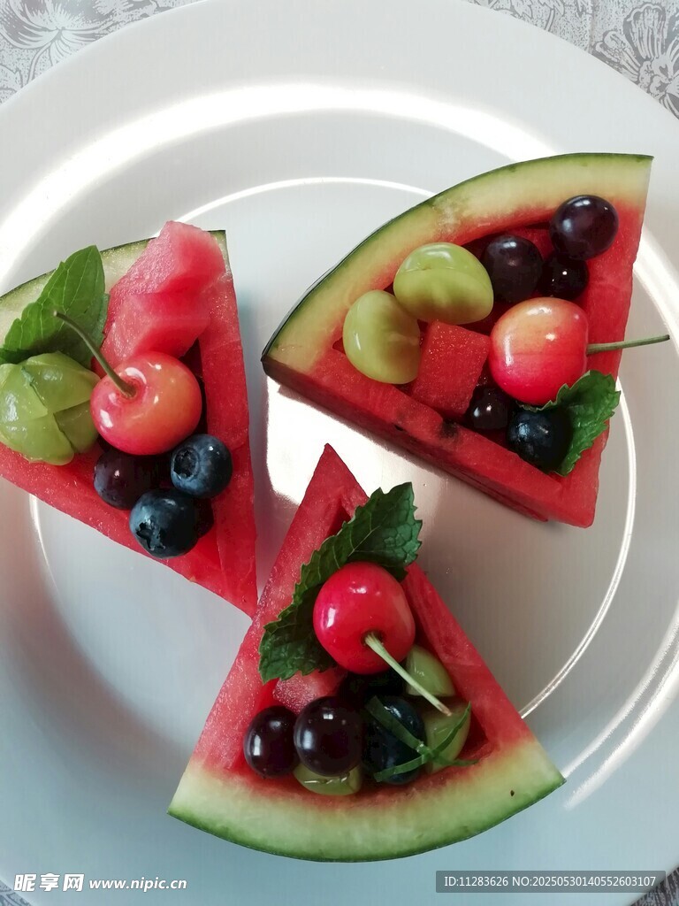 西瓜水果拼盤創意美食
