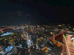 城市璀璨夜景俯瞰視角
