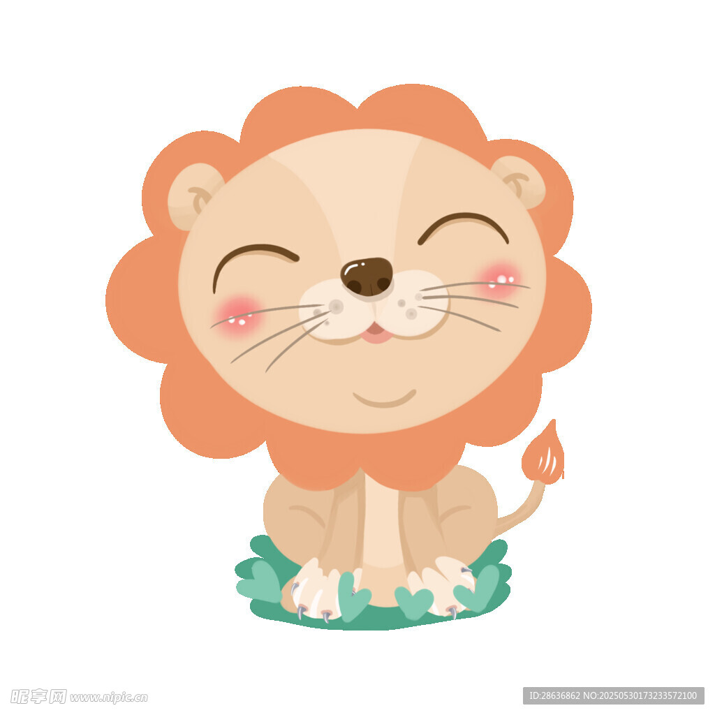 可愛小獅子卡通形象