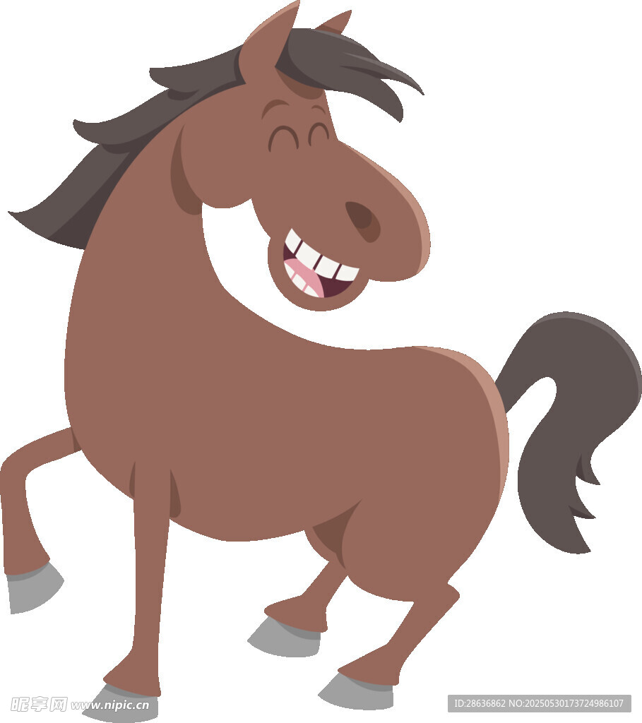 歡快棕色小馬