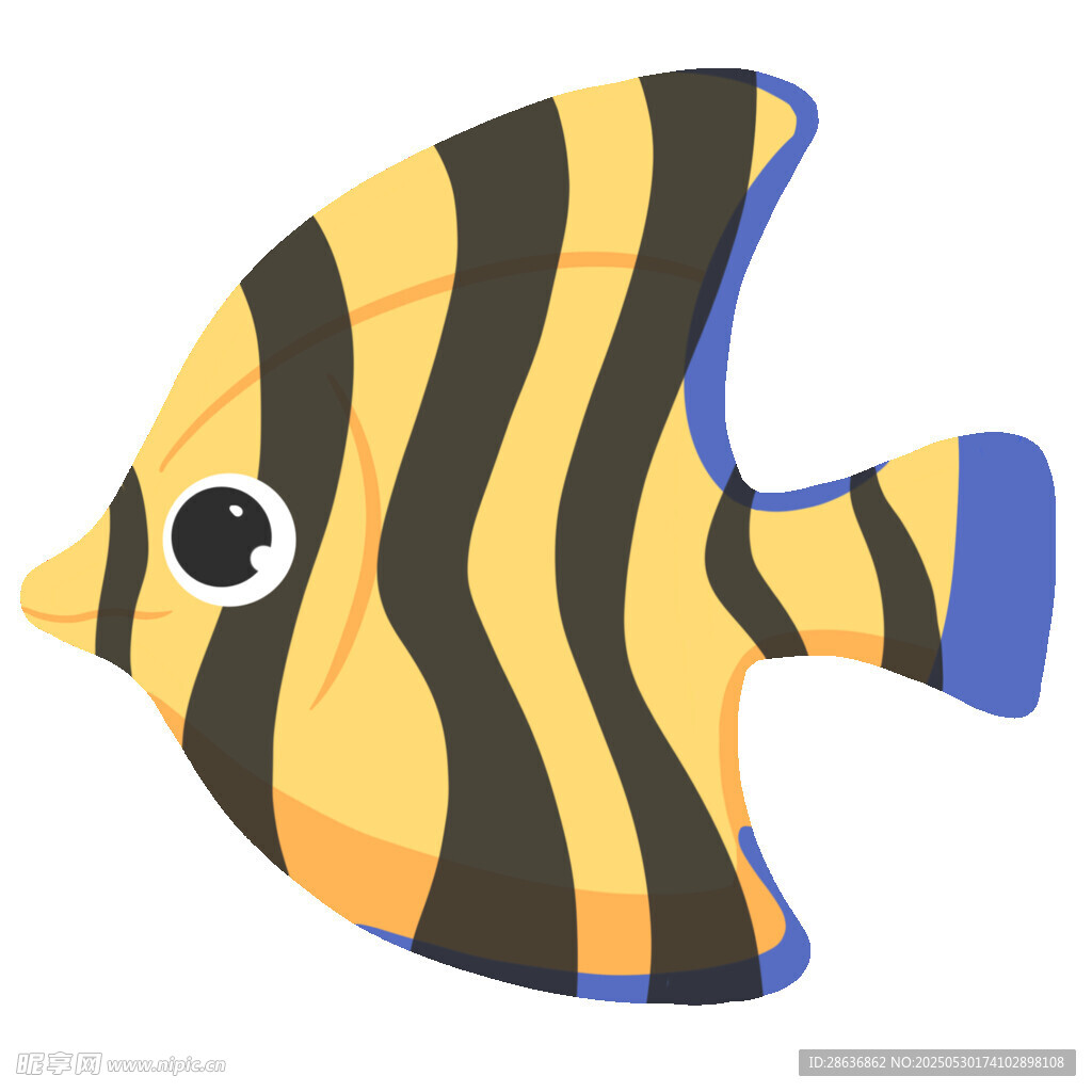 條紋小魚(yú)插畫(huà)