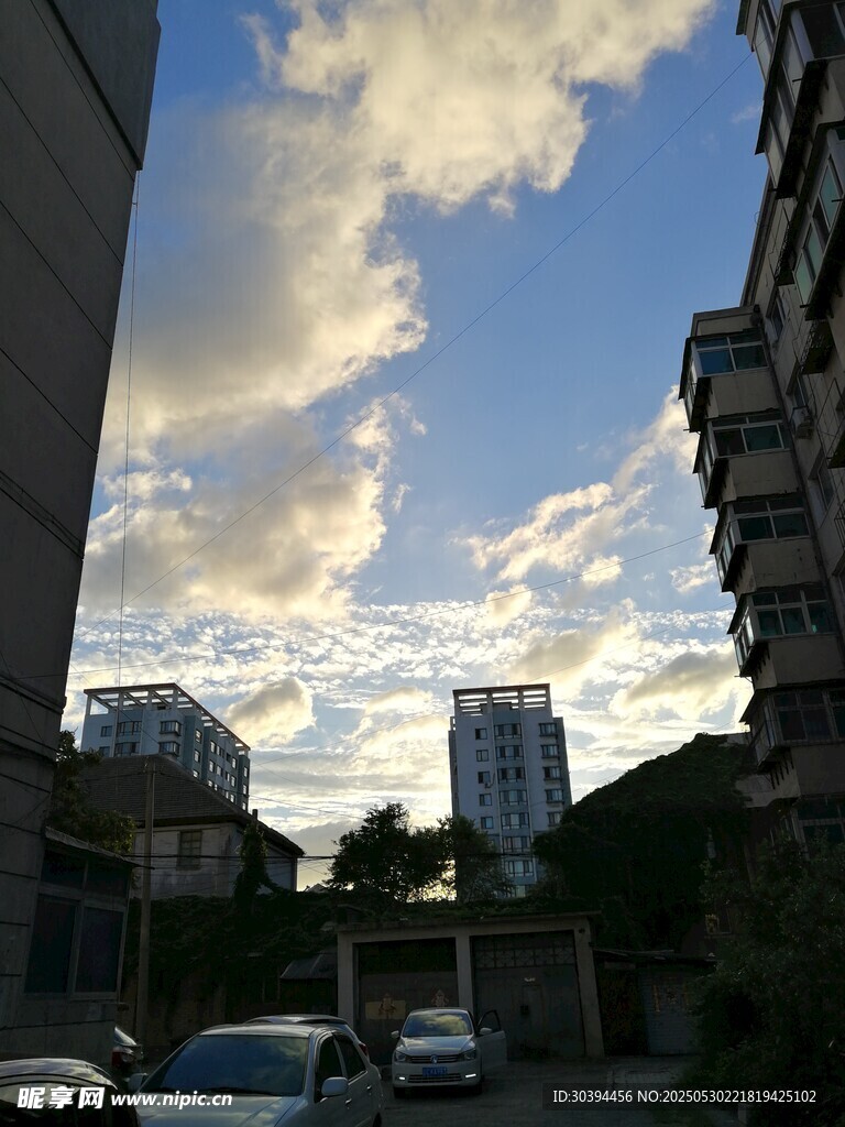 城市間的天空美景