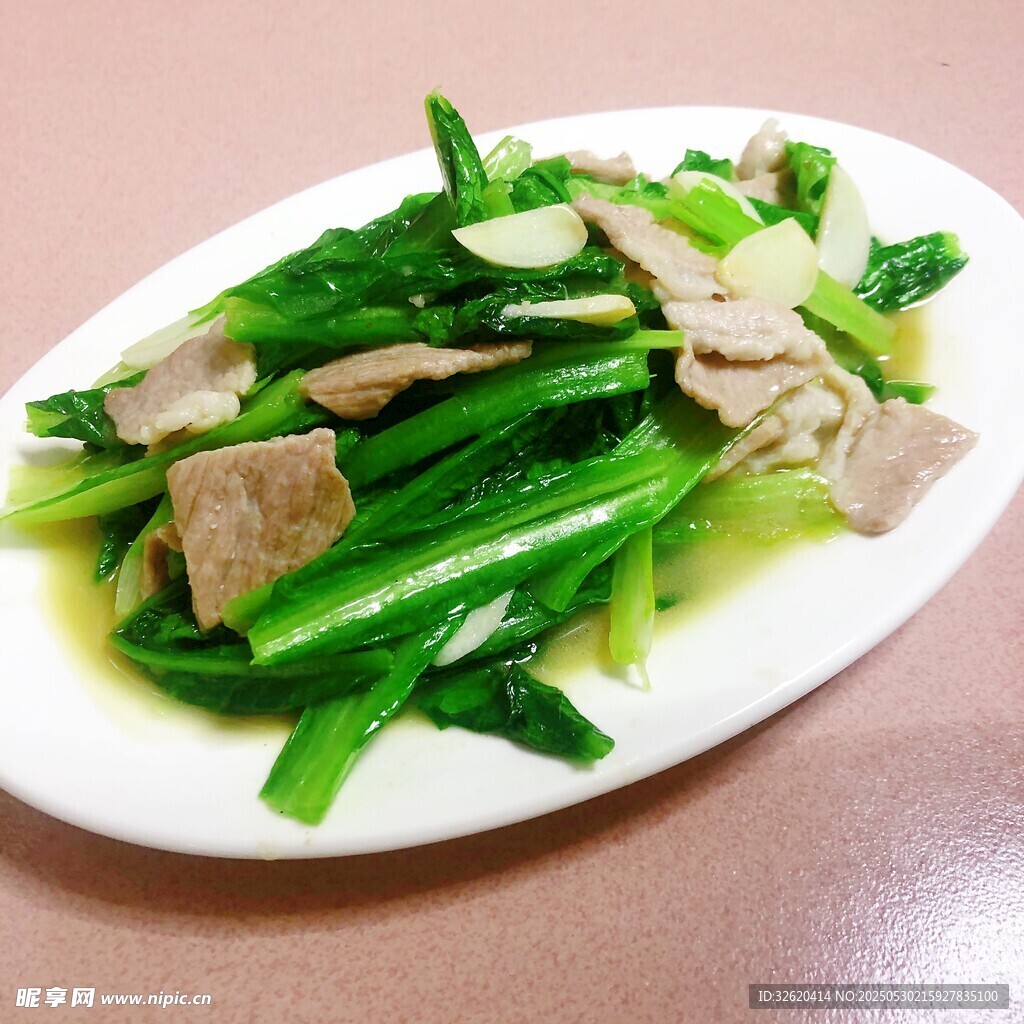 青菜炒肉