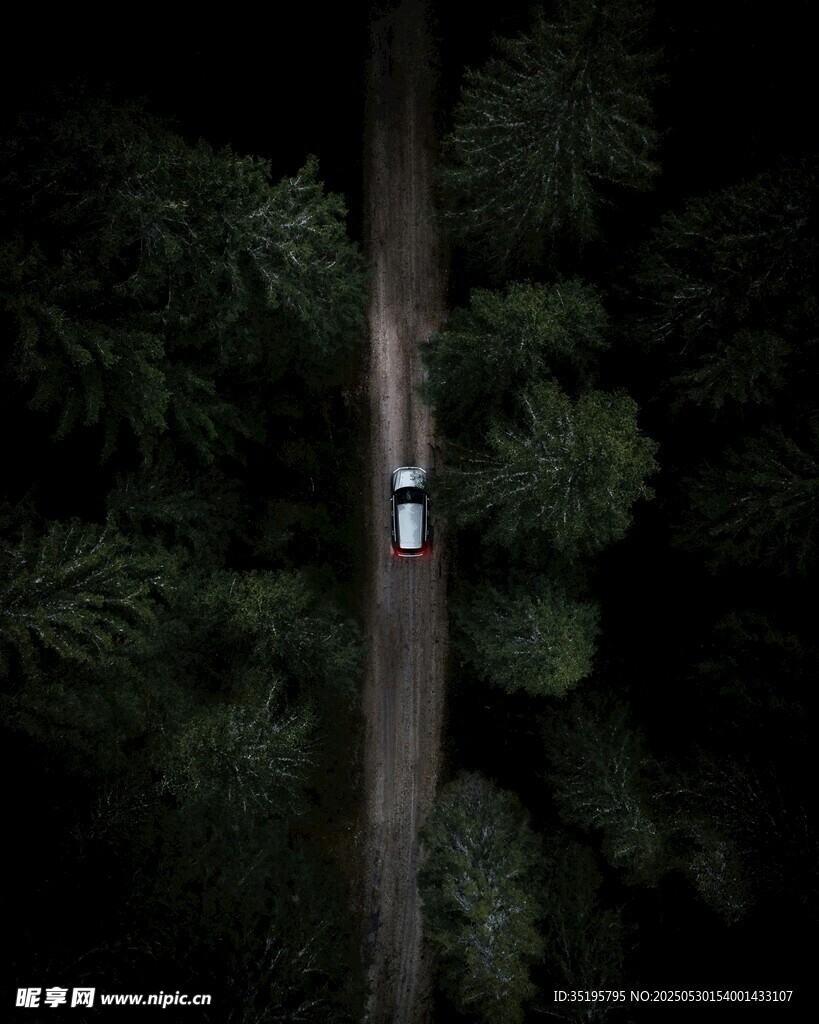 林間公路上的孤獨(dú)騎行者