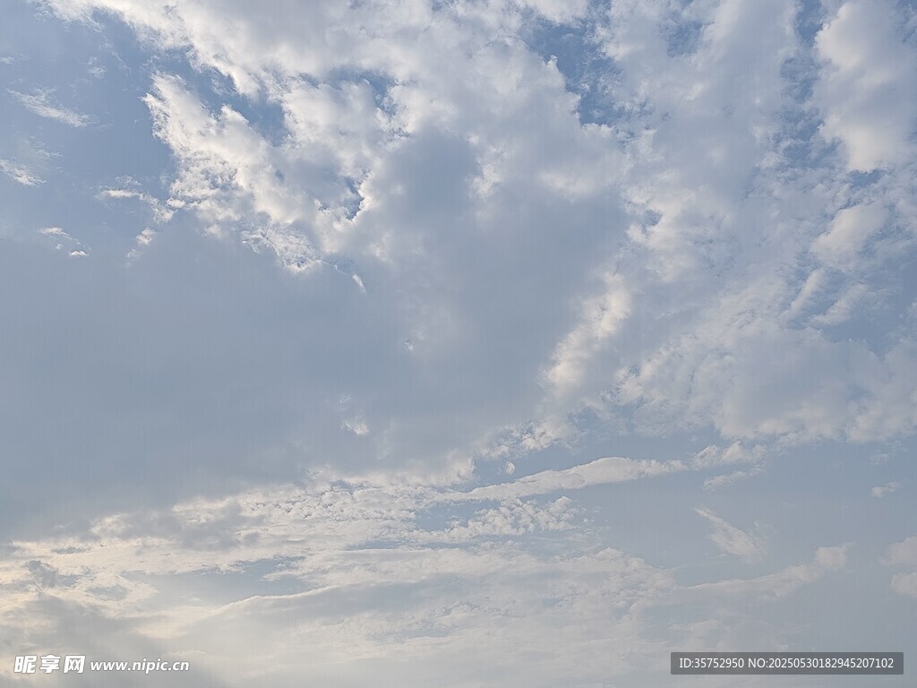 藍天白云美景