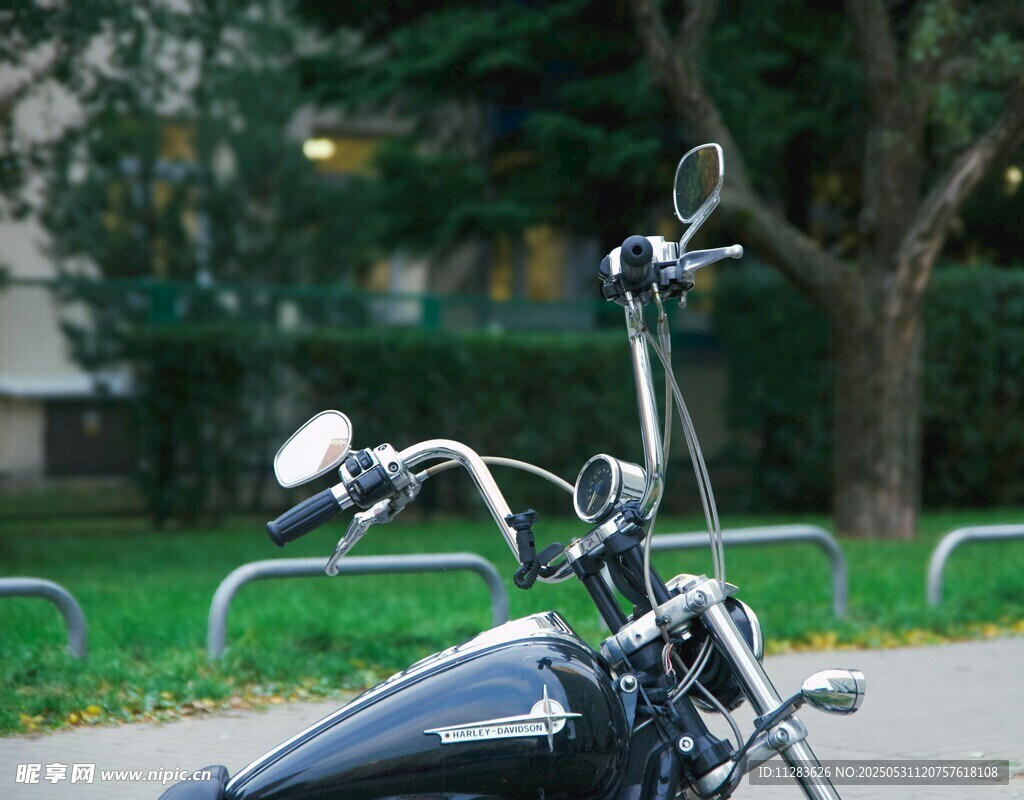 復古摩托車特寫