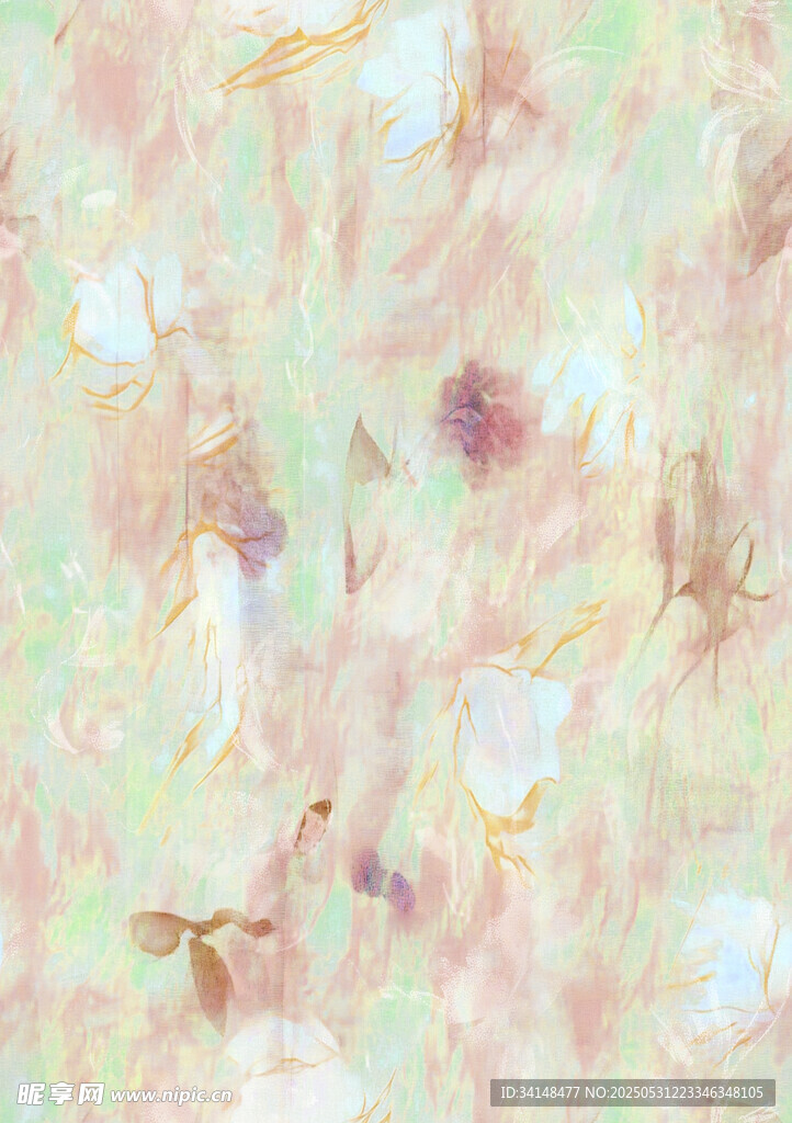 柔和夢幻抽象水彩紋理圖