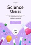 科學(xué)課程促銷海報(bào)